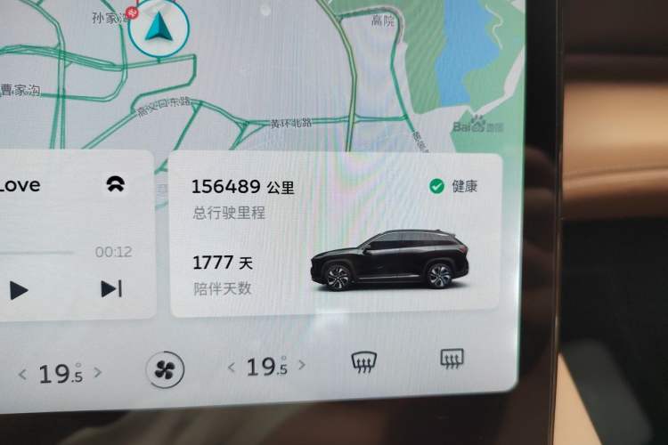 Used Nio ES6 2020 600 km Sport Edition Odometer Close Up