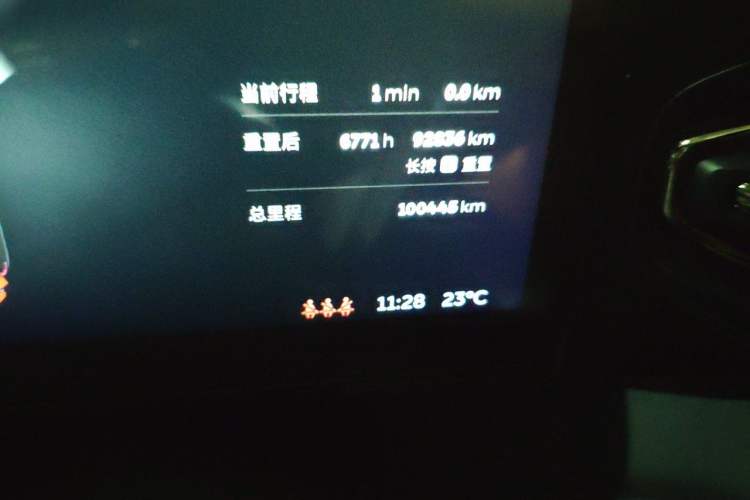 Used Nio ES6 2020 430KM Performance Version Odometer Close Up