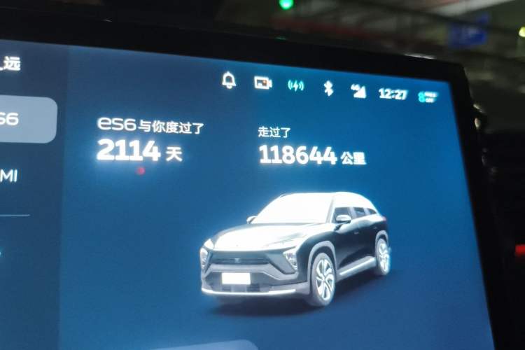 Used Nio ES6 2020 430KM Performance Version Odometer Close Up