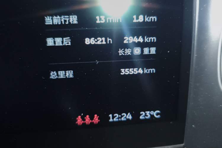 Used Nio ES6 2020 600 km Sport Edition Odometer Close Up