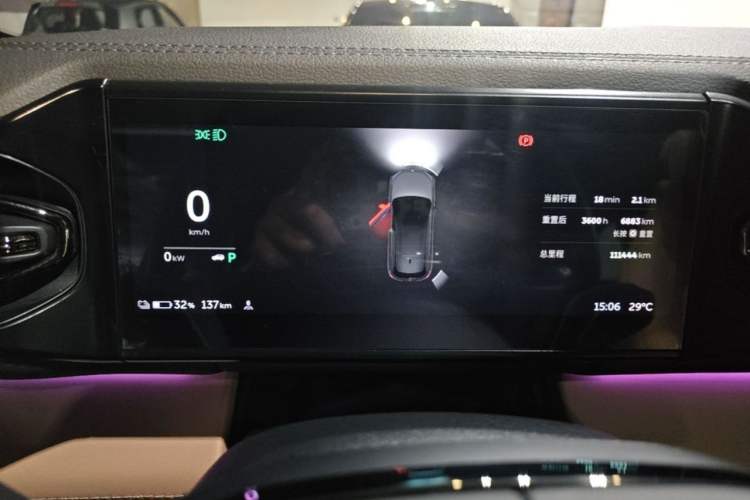 Used Nio ES6 2020 455KM Sport Edition Odometer Close Up