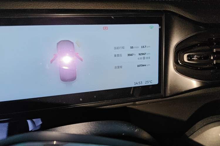 Used Nio ES6 2020 455KM Sport Edition Odometer Close Up