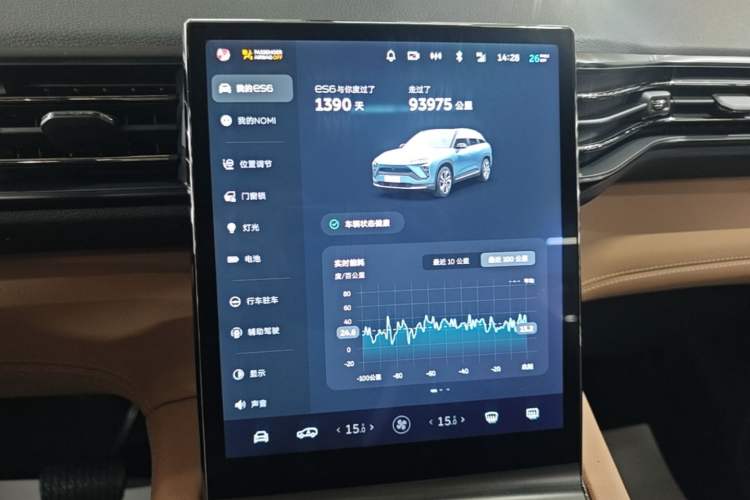 Used Nio ES6 2020 510 km Performance Version Audio And AC Panel