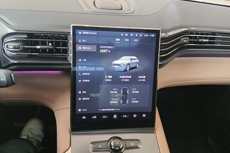 Used Nio ES6 2020 600 km Sport Edition Audio And AC Panel
