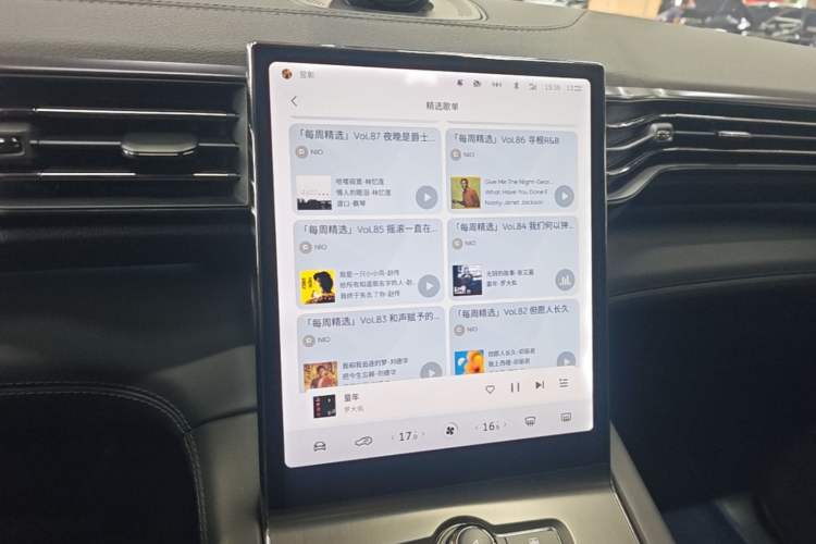 Used Nio ES6 2020 430KM Performance Version Audio And AC Panel