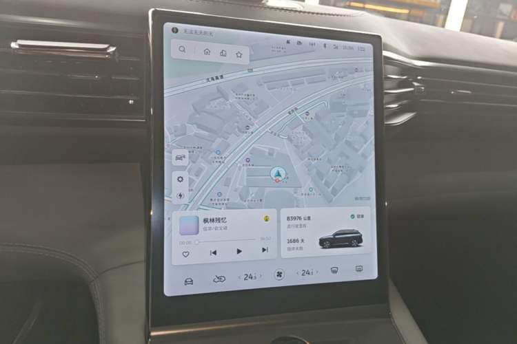 Used Nio ES6 2020 600 km Sport Edition Audio And AC Panel