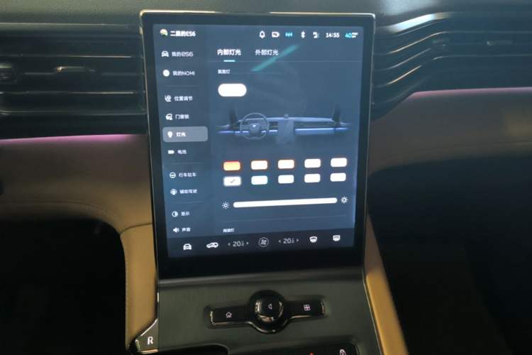 Used Nio ES6 2020 610 km Performance Version Audio And AC Panel