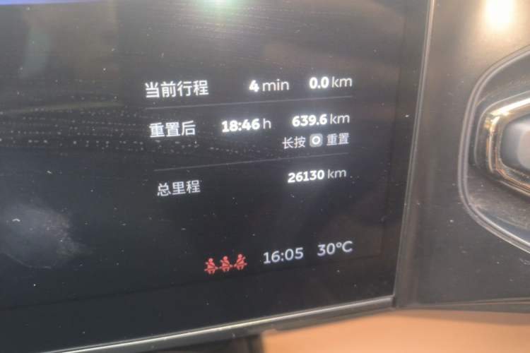 Used Nio ES6 2020 420 km Sport Edition Odometer Close Up
