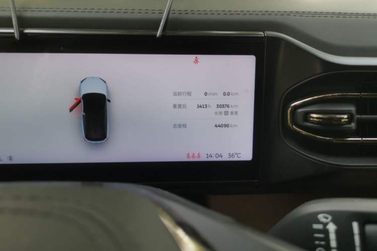 Used Nio ES6 2020 430 km Signature Edition Odometer Close Up