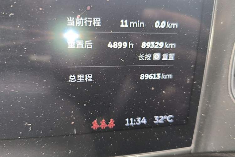 Used Nio ES6 2020 600 km Sport Edition Odometer Close Up