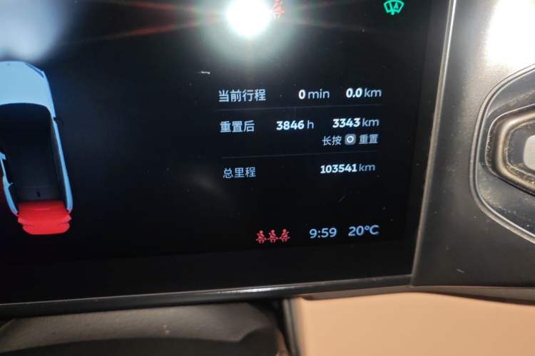 Used Nio ES6 2020 600 km Sport Edition Odometer Close Up