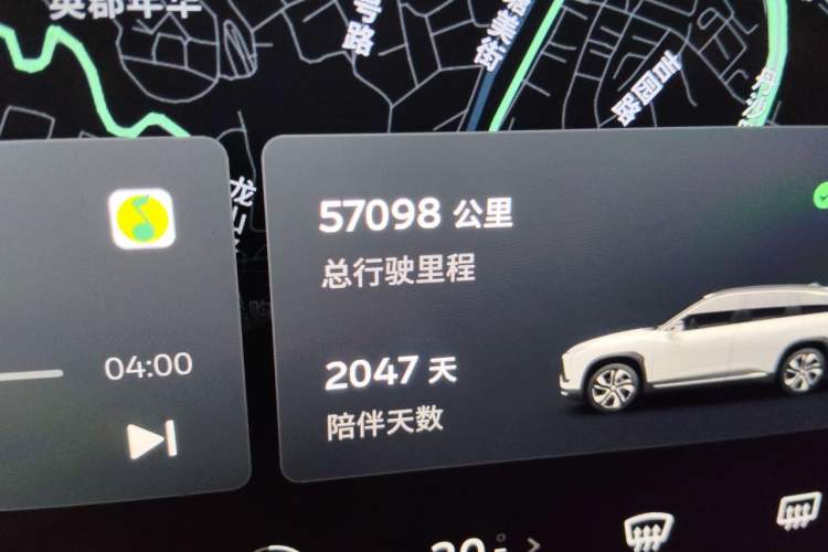 Used Nio ES6 2020 430KM Performance Version Odometer Close Up