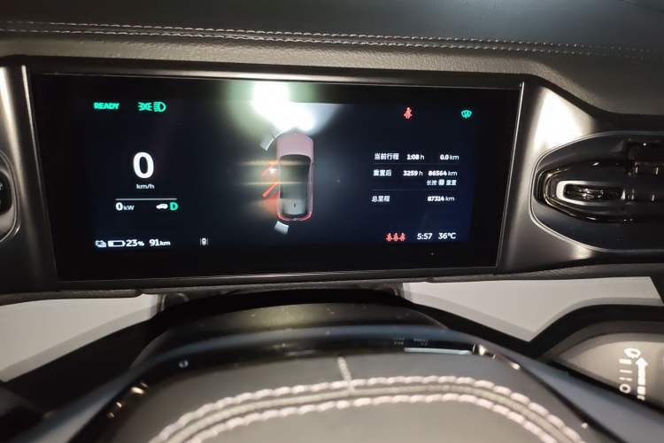 Used Nio ES6 2020 420 km Sport Edition Odometer Close Up