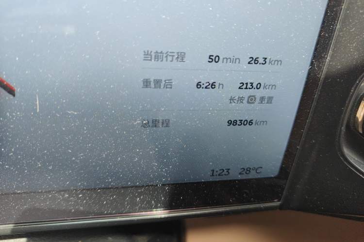 Used Nio ES6 2020 420 km Sport Edition Odometer Close Up