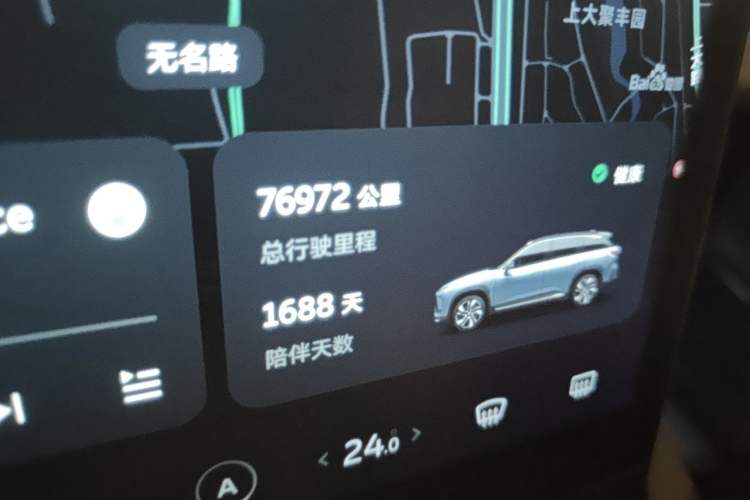 Used Nio ES6 2020 455KM Sport Edition Odometer Close Up