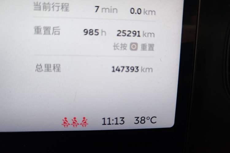 Used Nio ES6 2020 420 km Sport Edition Odometer Close Up