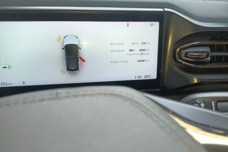 Used Nio ES6 2020 455KM Sport Edition Odometer Close Up
