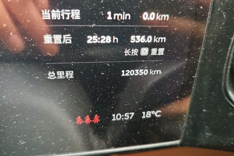Used Nio ES6 2020 600 km Sport Edition Odometer Close Up