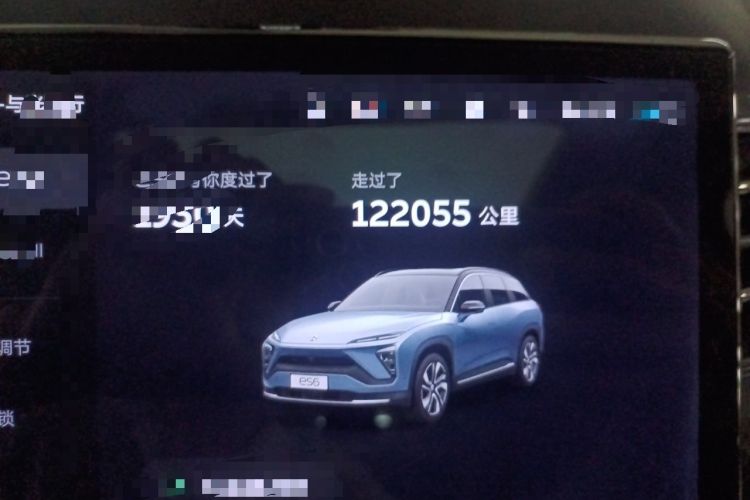 Used Nio ES6 2020 610 km Performance Version Odometer Close Up