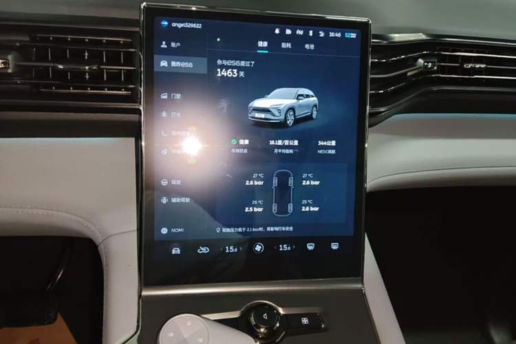 Used Nio ES6 2020 455KM Sport Edition Audio And AC Panel