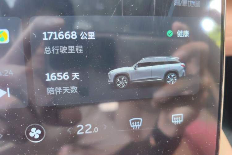 Used Nio ES6 2020 600 km Sport Edition Odometer Close Up