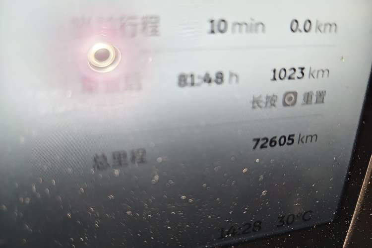 Used Nio ES6 2020 610KM Signature Edition Odometer Close Up