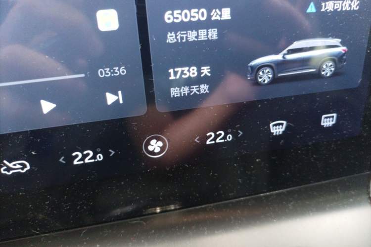 Used Nio ES6 2020 420 km Sport Edition Odometer Close Up
