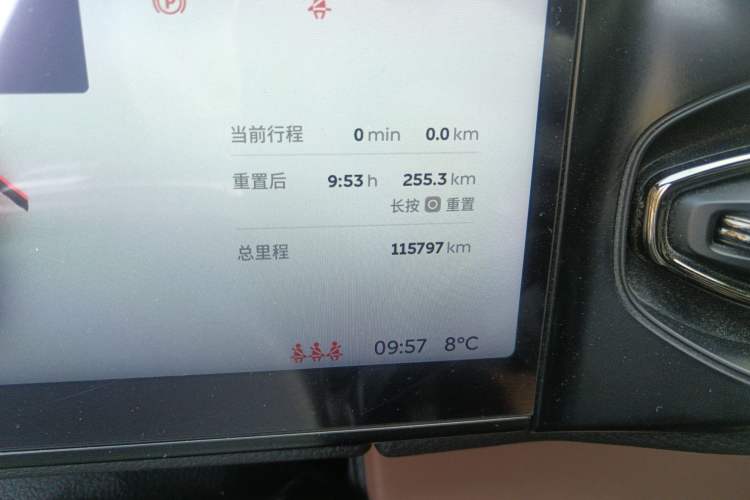 Used Nio ES6 2020 455KM Sport Edition Odometer Close Up