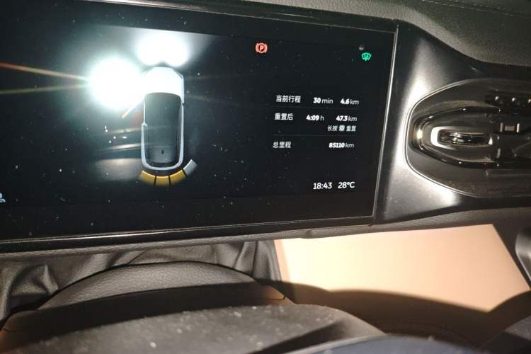 Used Nio ES6 2020 610 km Performance Version Odometer Close Up