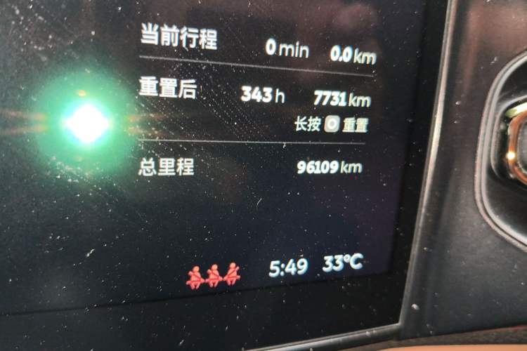 Used Nio ES6 2020 430KM Performance Version Odometer Close Up