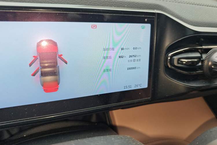 Used Nio ES6 2020 430 km Signature Edition Odometer Close Up