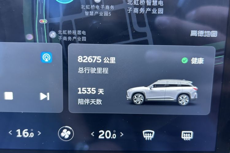 Used Nio ES6 2020 600 km Sport Edition Odometer Close Up