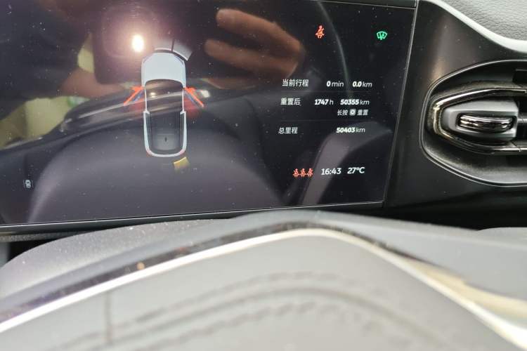 Used Nio ES6 2020 455KM Sport Edition Odometer Close Up