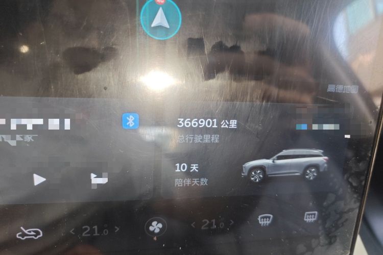 Used Nio ES6 2020 610 km Performance Version Odometer Close Up