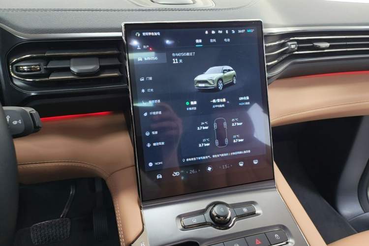 Used Nio ES6 2020 430KM Performance Version Audio And AC Panel