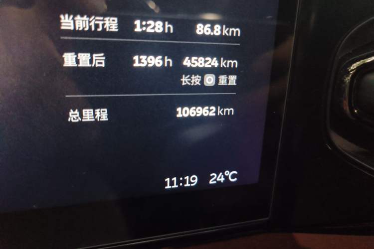 Used Nio ES6 2020 610 km Performance Version Odometer Close Up