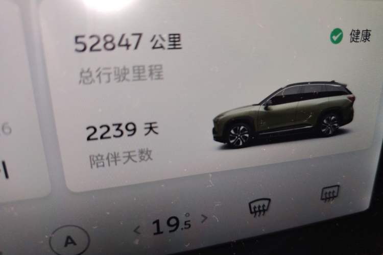 Used Nio ES6 2020 420 km Sport Edition Odometer Close Up