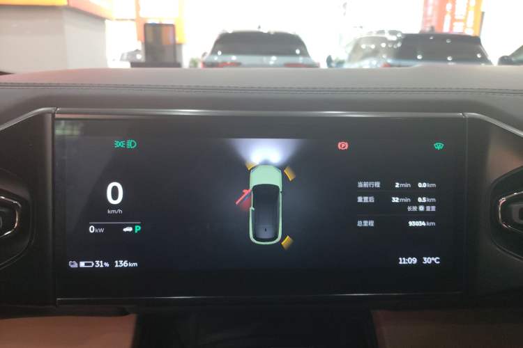 Used Nio ES6 2020 420 km Sport Edition Odometer Close Up
