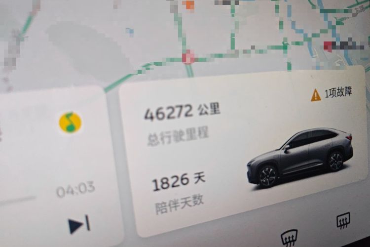 Used Nio ES6 2020 610KM Signature Edition Odometer Close Up