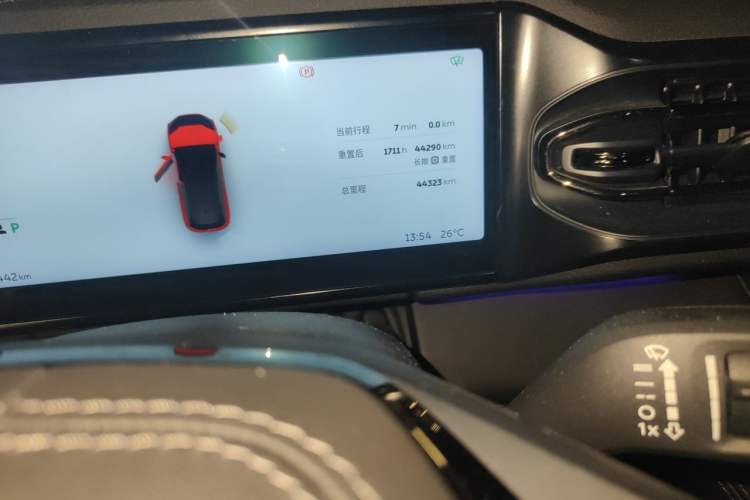 Used Nio ES6 2020 600 km Sport Edition Odometer Close Up