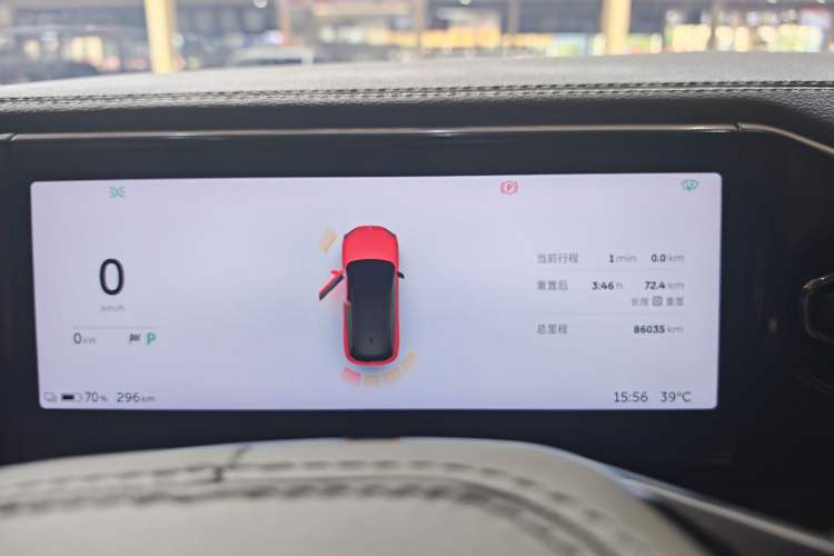 Used Nio ES6 2020 420 km Sport Edition Odometer Close Up