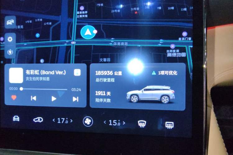 Used Nio ES6 2020 600 km Sport Edition Odometer Close Up