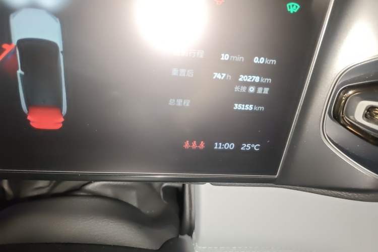 Used Nio ES6 2020 430KM Performance Version Odometer Close Up