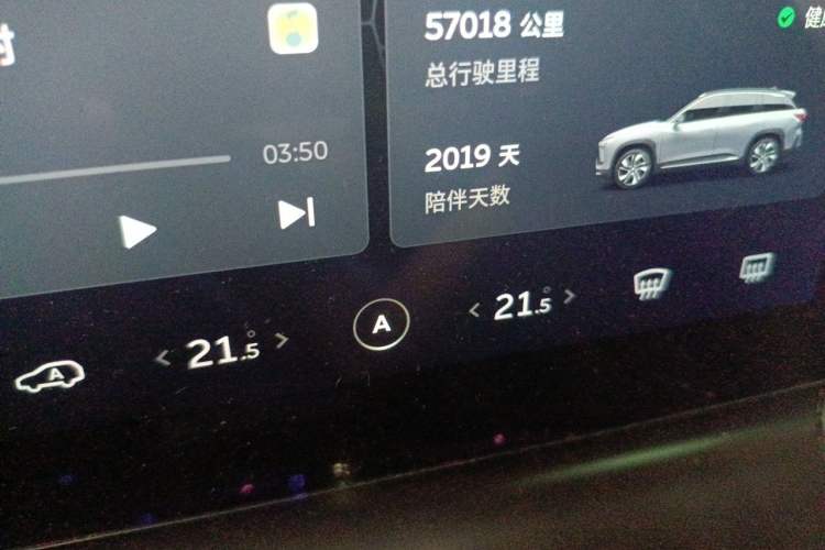 Used Nio ES6 2020 430KM Performance Version Odometer Close Up