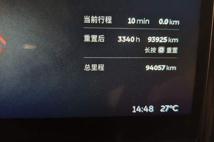 Used Nio ES6 2020 600 km Sport Edition Odometer Close Up
