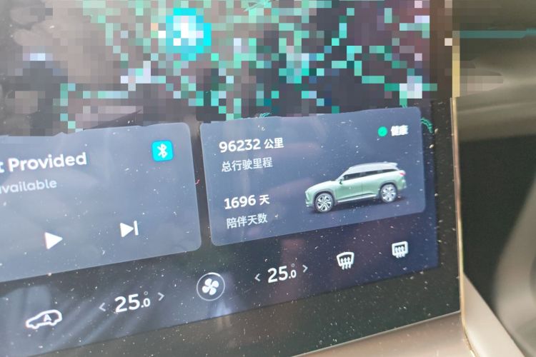 Used Nio ES6 2020 600 km Sport Edition Odometer Close Up