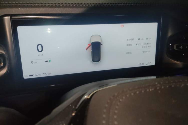 Used Nio ES6 2020 420 km Sport Edition Odometer Close Up