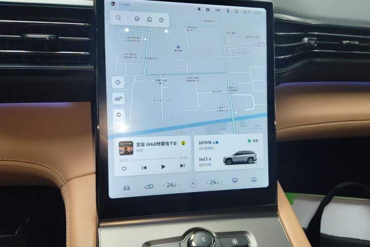 Used Nio ES6 2020 465 km Performance Version Audio And AC Panel