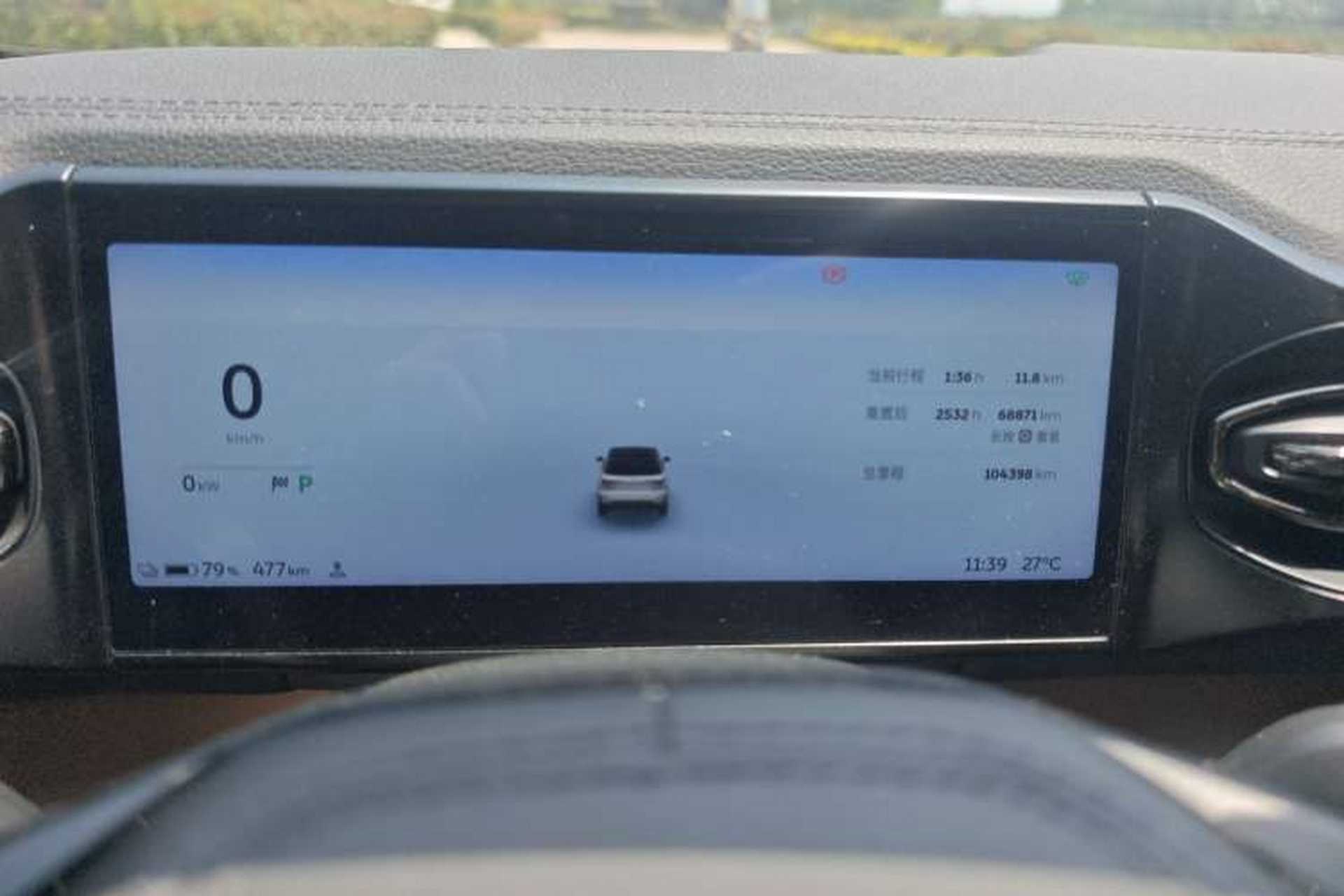 Used Nio ES6 2020 600 km Sport Edition Odometer Close Up