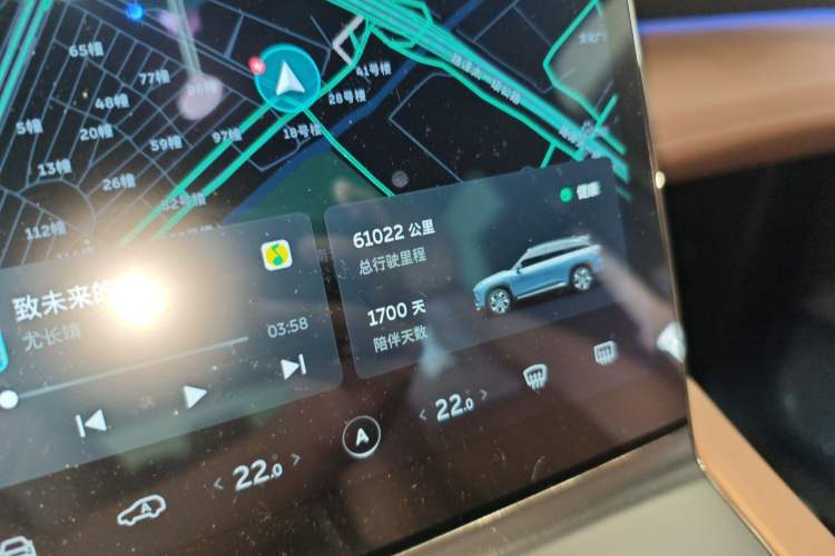 Used Nio ES6 2020 610 km Performance Version Odometer Close Up